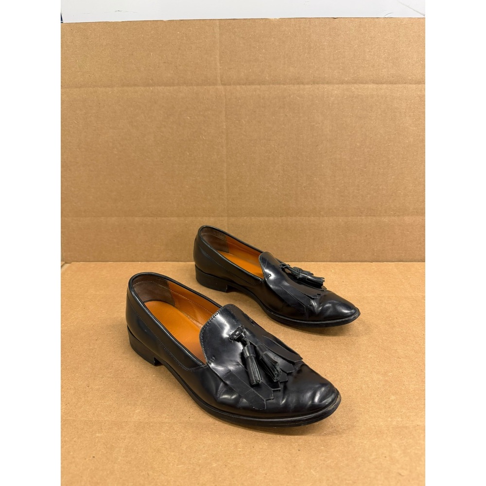 Everlane The Modern Leather Kiltie Tassel Loafer Black Women's Size 8.5 US